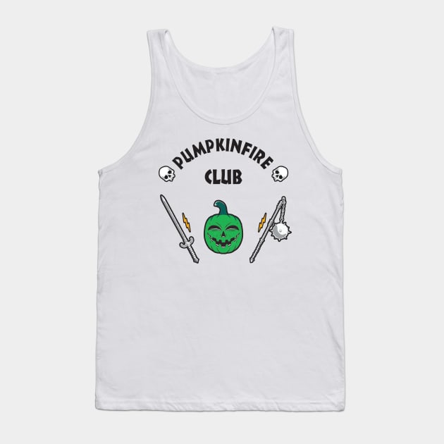 PUMPKINFIRE CLUB - GREEN COLOR Tank Top by Dayat The Thunder